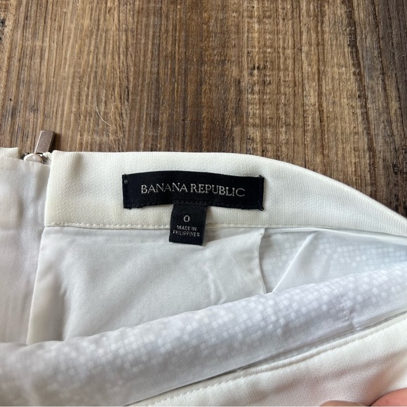 Banana Republics Womens Asymmetric Dressy Black/White Square Textured Skirt Sz 0 - Picture 3 of 5